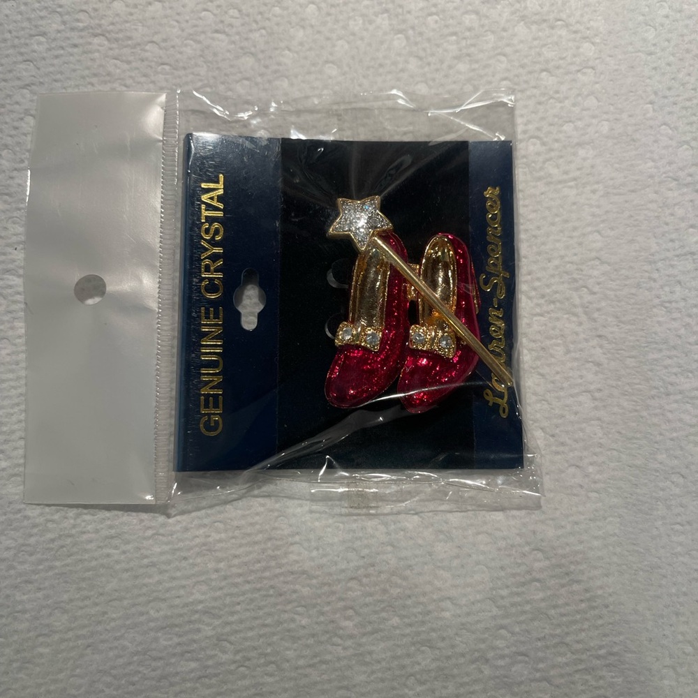 Red Crystal Dorothy’s Ruby Slippers Brooch